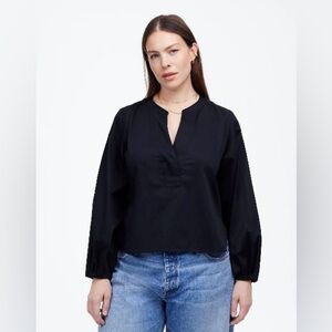 Madewell V-Neck Long Sleeve Top